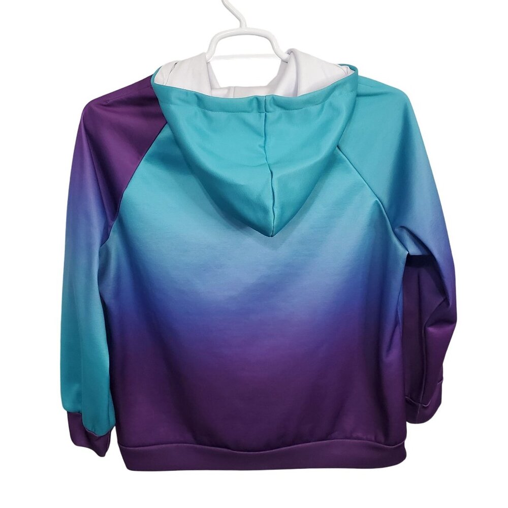 Pixie Lady 1X Hoodie Sweatshirt Pullover Gradient Relaxed Fit Pocket Drawstring - Picture 3 of 11